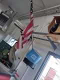 G- American Flag/Pole and Towel Dispenser