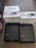 G- (2) Broan Roof Ducting Installation Kits, (2) Paper Towel Dispensers