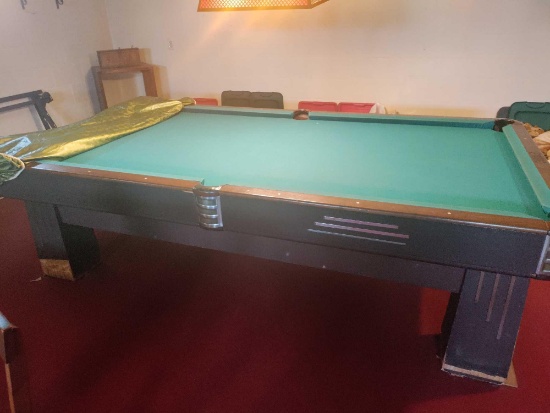 B- Brunswick 1 Piece Slab Pool Table