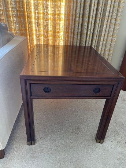 LR- Henredon Furniture Industries Wood End Table