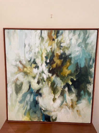 LR- Helen Cartmell "Flowers" Oil Painting