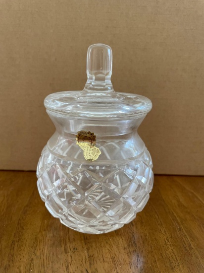 LR- Waterford Crystal Candy Jar With Lid