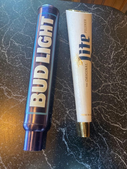 DR- Budlight and Miller Lite Beer Tap Handles