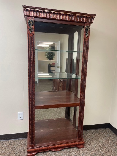 Room 208- Glass and Wood Display Case