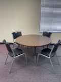 Room 211- Round Table and (4) Chairs