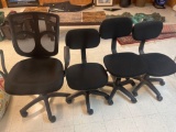 L- (4) Rolling Office Chairs