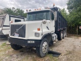 1999 White Volvo Dump Truck