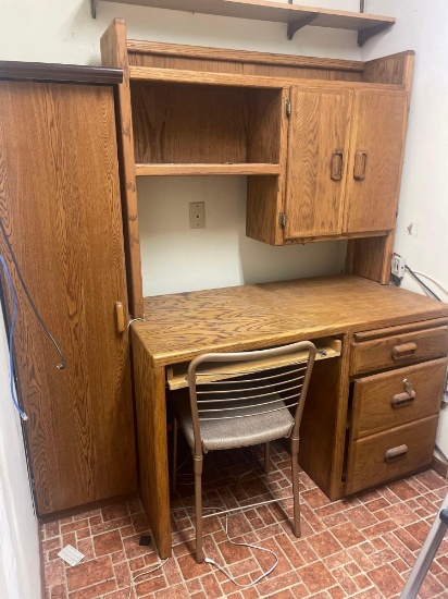 Office (O)- Desk, Chair, and Cabinet