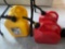 G- (2) 2 Gallon Gas Cans and (1) 5 Gallon Diesel Can
