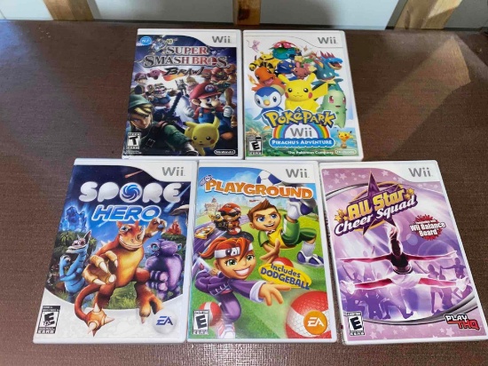 B- (5) Wii Games