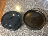 B- Enamel Pot and Cast Iron Pot