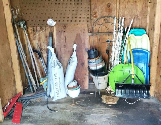 Shed (S)- Contents of Back Wall of Shed