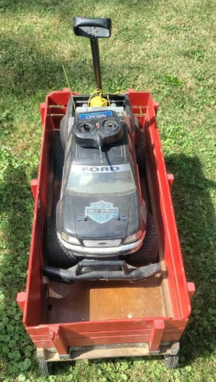 S- Radio Flyer Wood Wagon and Nikko R/C System Ford Truck