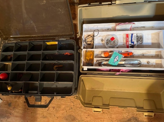 S- (3) Tackle Boxes and Contents