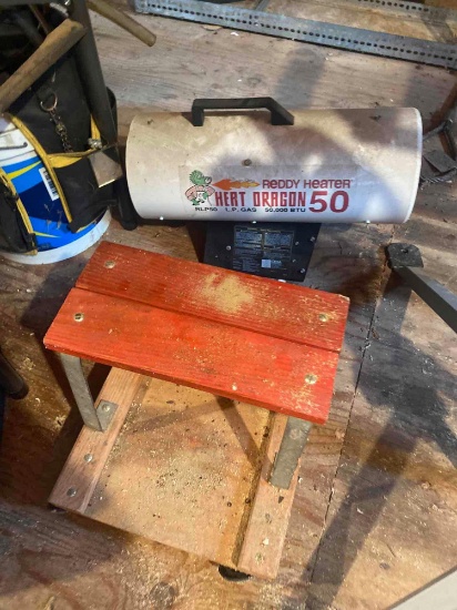 S- Reddy Heater and Rolling Stool