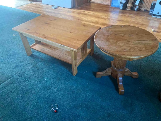 FR- Wood Coffee Table and End Table
