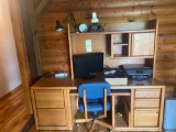 Living Room (LR)- Wood Desk and Filing Cabinet