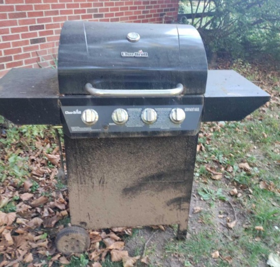 Outside- Char-Broil Grill