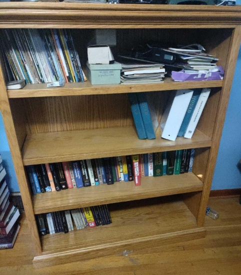 Upstairs- Wood 4 Shelf Bookshelf