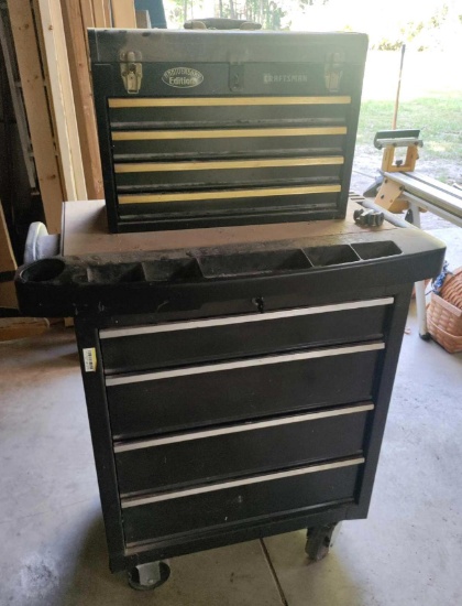 Outside- Craftsman Tool Box and Tool Chest on Wheels