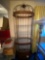 LR- Metal, Wood, and Glass Birdcage Shelf