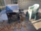 Outside- Weber Grill and (6) Plastic Chairs