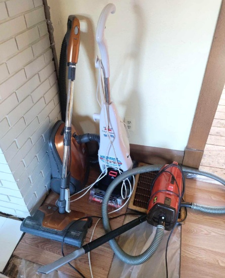 FR- (2) Vacuums and (1) Steam Cleaner