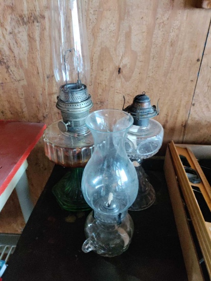 G- (3) Oil Lamps