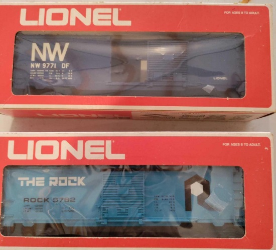 Lionel Norfolk & Western Box Car and The Rock Box Car