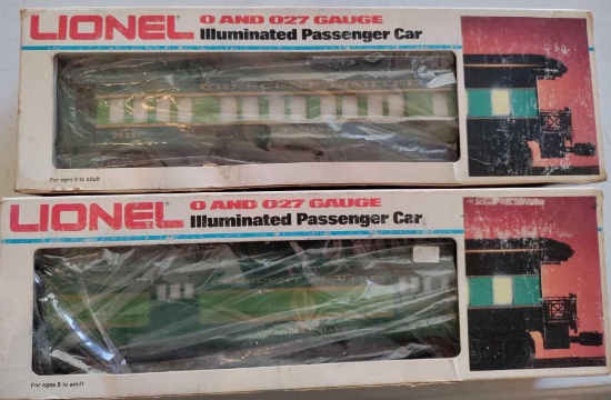 Lionel 0 and 027 Gauge Southern Passenger Car Stonewall Jackson and Southern Baggage Car