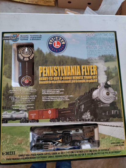 Lionel Pennsylvania Flyer Ready To Run "O" Gauge Remote Train Set