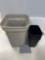 B- Large Trash Can and (5) Small Trash Cans