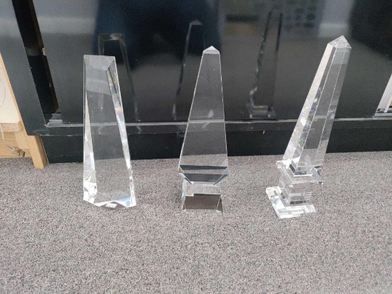 F- (3) Crystal Awards