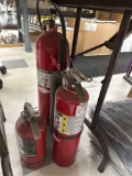 B- (3) Fire Extinguishers