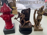 F- (3) Fireman Statues/Trophies