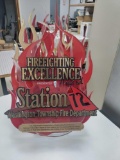 B- Acrylic Firefighting Excellence Award Station 72