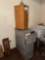 B- (3) Drawer Filing Cabinet and Pegboard Caddy
