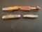 K- (4) Pocket Knives