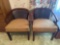 B1- (2) Townhouse Penthouse Rattan Back Chairs