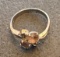 K- 14K Heavy Gold Electroplate Stone Ring