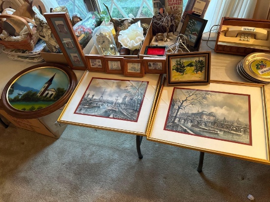 LR- (8) Framed Pictures