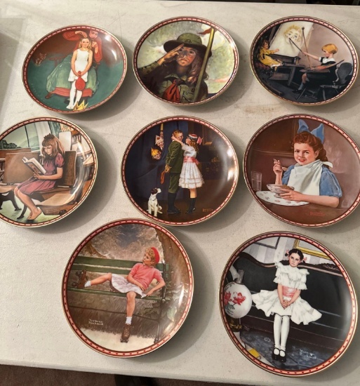 LR- (8) Knowles "Norman Rockwell" Collector's Plates