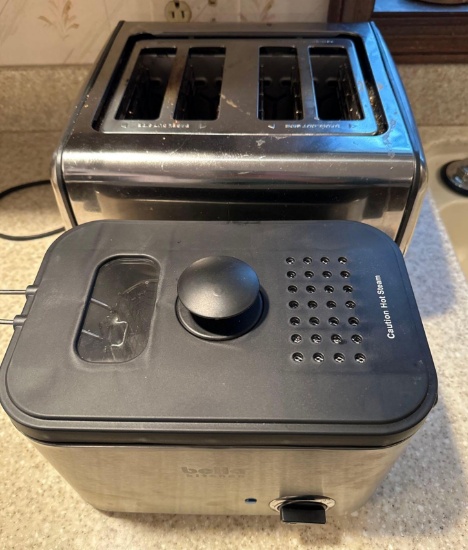 K- Bella Deep Fryer and 4 Slice Toaster