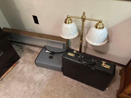 B- Lamp, Brief case and Heater