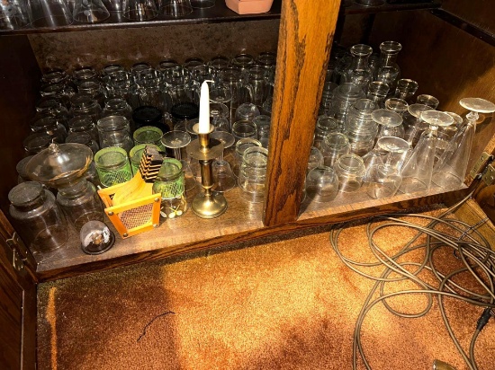 FR- Large Cabinet of Bar Glassware