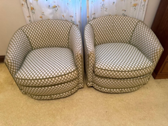B2- (2) Oxford Upholstered Chairs