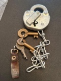 K- Railroad Lock and (3) Keys