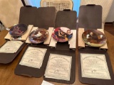 LR- (4) Authenticated Norman Rockwell Collector's Plates