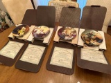 LR- (4) Authenticated Norman Rockwell Collector's Plates