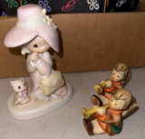 LR- Precious Moment and (2) Small Goebel Figurines